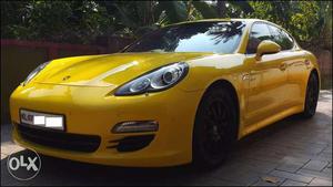 Porsche Panamera Diesel (the Only Yellow One In India)