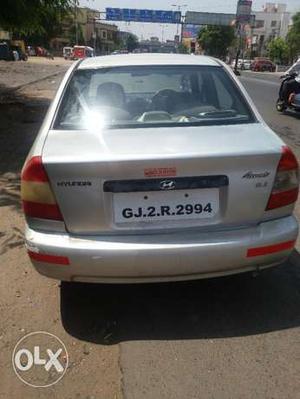Hundai accent -silver colour,cng,ac,power stearing,new sama