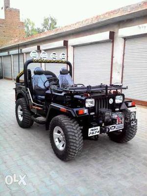 Open jeep full finishing paint black