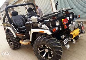 Open jeep full modified with five gear and power sterring