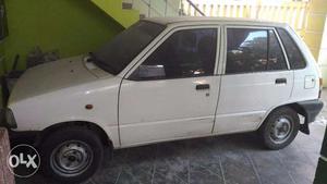 Maruti 800 White Non A/c Car Good Condition for Sale