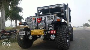 Mahindra open jeep modified