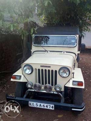 4 wheel drive Mahindra jeep  model.