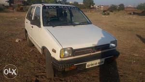Maruti 800 White Color with LPG Kit With New Battery In