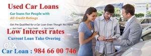 Pre owned car loan -  above model