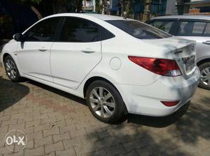  Hyundai Verna white colour car diesel  Kms