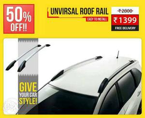 Universal roof rails, free delivery