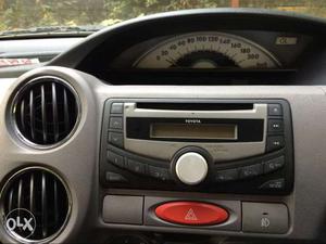 Toyota Etios petrol  model with meter reading at 