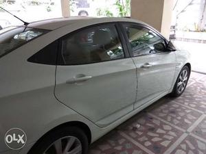 White Hyundai Verna