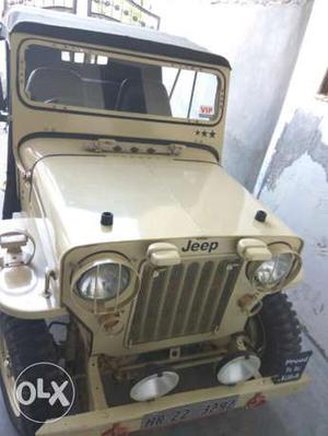 All orignal jeep.. five speed... new mrf tyres... complete