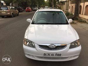 Hyundai accent gls  white  driven