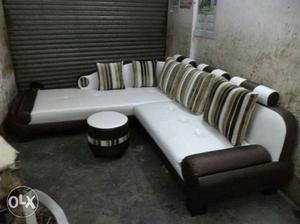 New Lshape sofa with warranty