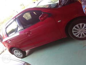 Good Maintained Red Toyota Etios Liva G