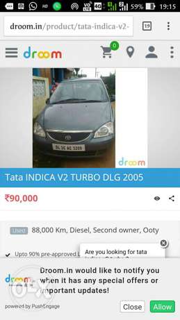  Tata Indica V2 Turbo diesel  Kms