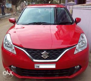 Baleno  single owner Oct  Red color  kms done