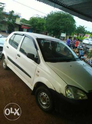 Tata indica white colour car with good condition