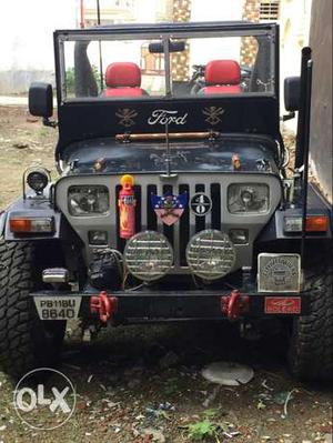 In good condition modified jeep with power