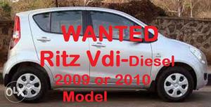 Want Ritz Vdi Diesel  or  Model