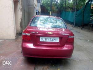 Aveo car red  excellent condition cng on
