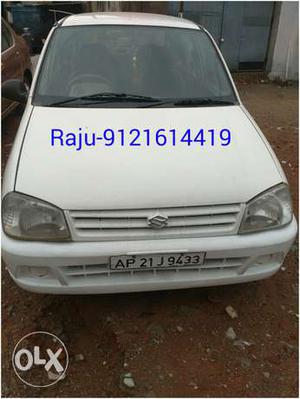 White color, AC car with power steering, in a