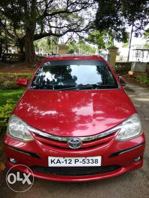 Toyota Etios G petrol km less run  model single