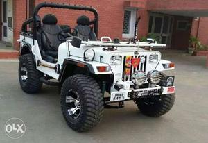 Open modified smart look Jeep ready on the of the