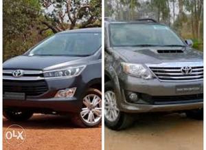 WANTED fortuner + or Innova Crysta or Pajero Sport