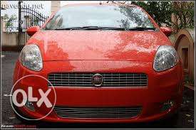 Red Fiat Punto Emotion,1.2L,Petrol, KMs,single