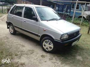 Silky silver Maruti 800 AC, Euro 3 car