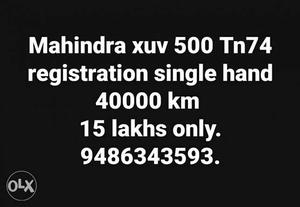  Mahindra Xuv500 diesel  Kms