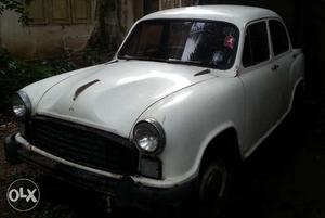 Vintage Hindustan Motor White Ambassador car for sale -