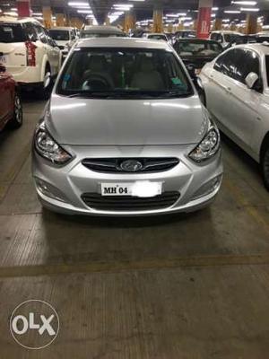 Silver beauty Hyundai Verna fluidic only  Kms