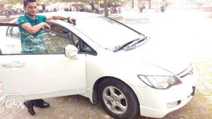 Honda Civic white Delhi Number with NOC