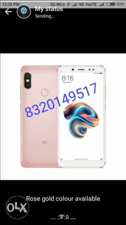 Mi note 5 pro rose gold colour available. Call