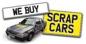 Any scrap car, Running or not, We are