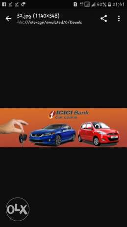 All model used and new car loan Availabel in