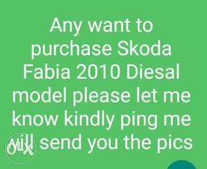 Skoda Fabia diesel  Kms  year