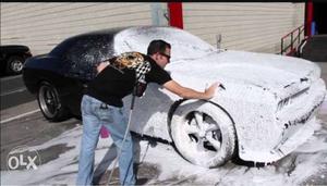 Car foam pressure wash on monthly basis in very