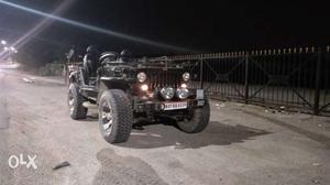 Willys low bonnet jeep, Telangana registration
