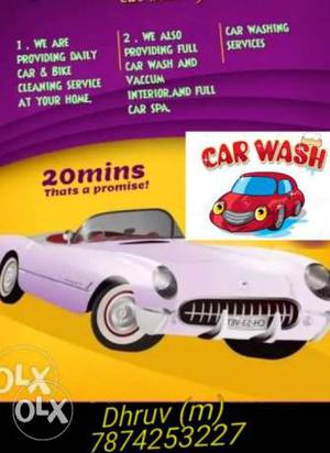 Daily car wash service for (nadiad)