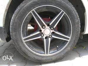 /R15 Alloy Wheel With Brand New Imported Tyres Prize