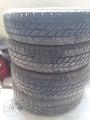 Four Cutting tyres  r14 Bridgestone only