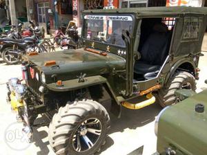 Modified jeep with music