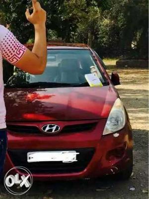I20 hyundai petrol berry red colour with 3 LCD and new tyres