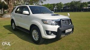 White Clour Fortuner 3.0L  In a Excellent Condition