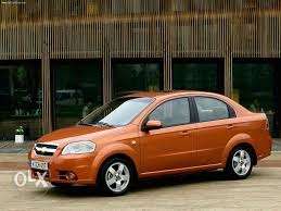 Chevrolet aveo  model orange colour delhi number