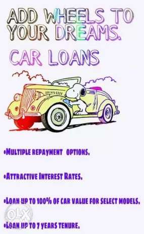 CAR LOANS are available for NEW cars and used