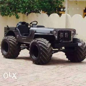 Landi black jeep Power steering Fully open and