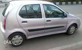 Tata indica silver colour well maintined car for sale in