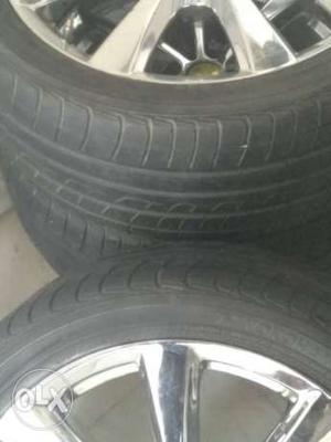Good condition alloy wheels tires